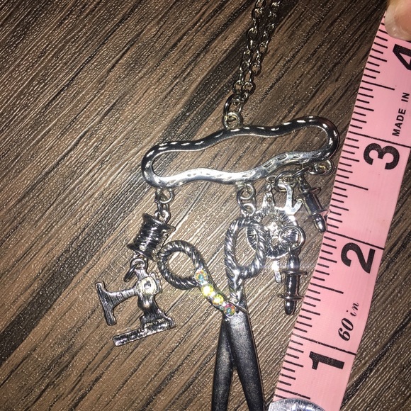 Extra Long Necklace With Charm Pendant. - Picture 7 of 8